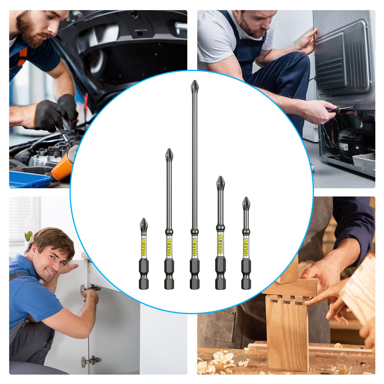 Drill Screwdriver Bit Set 5-Pi - Workshop With Tools recension och pris