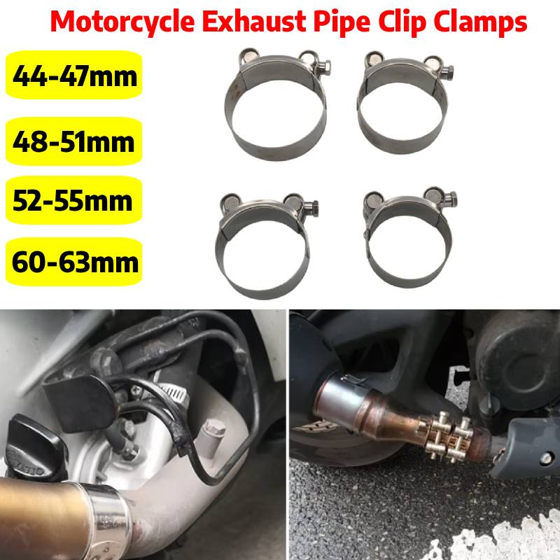 44mm-63mm Motorcycle Exhaust C - Pipe Clamp Bar recension och pris